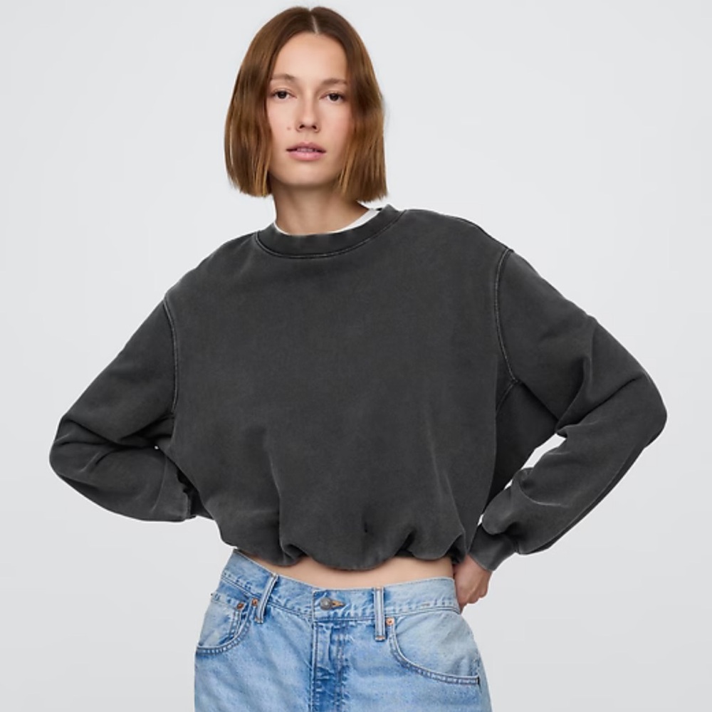 Gap Heavyweight French Terry Bubble Crewneck